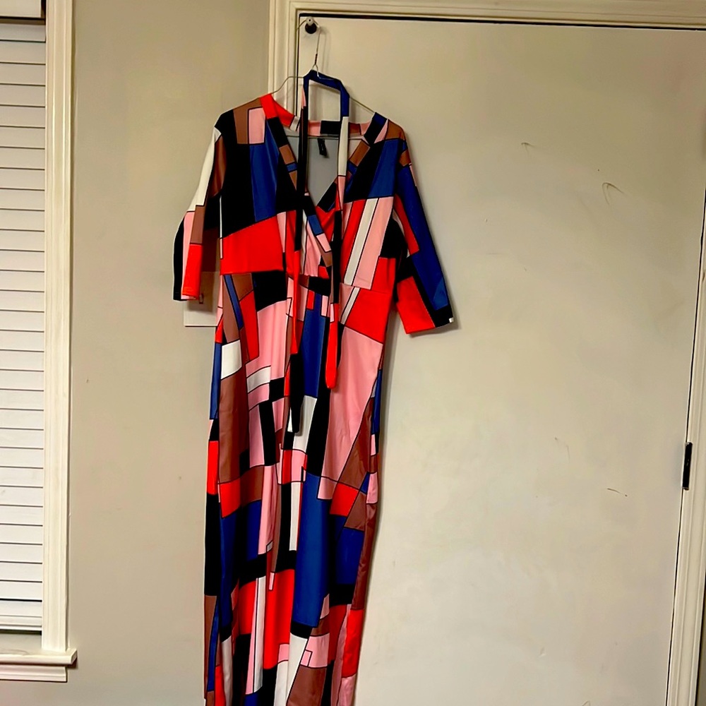 Beautiful dress vibrant colors beautiful pattern